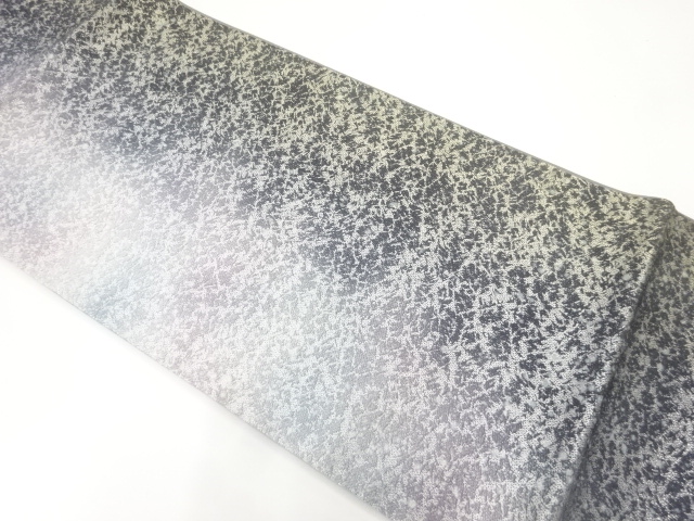 未使用品　吉野一廉作　抽象模様織出し全通袋帯